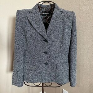 Sag Harbor black/white woven blazer(read description)